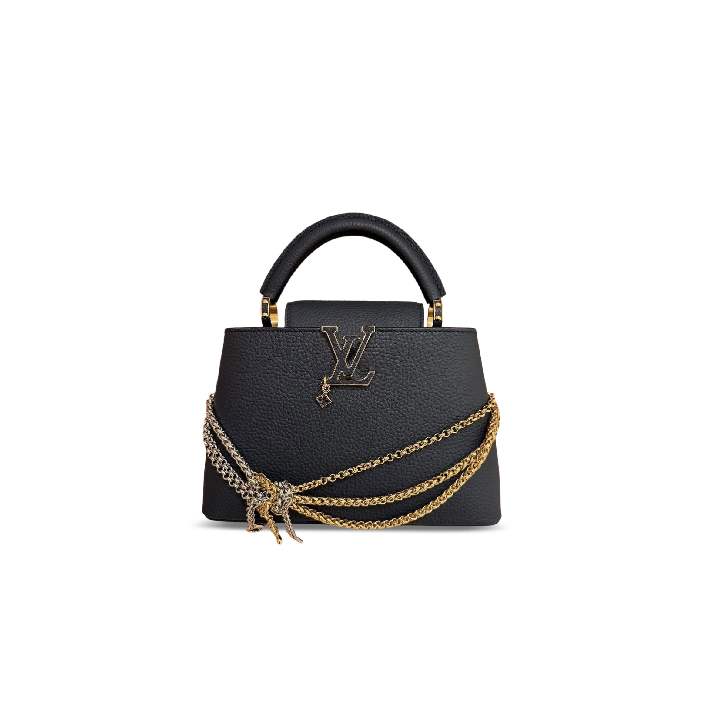 LOUIS VUITTON MASTER CAPUCINES MINI BLACK (21*14*8cm)